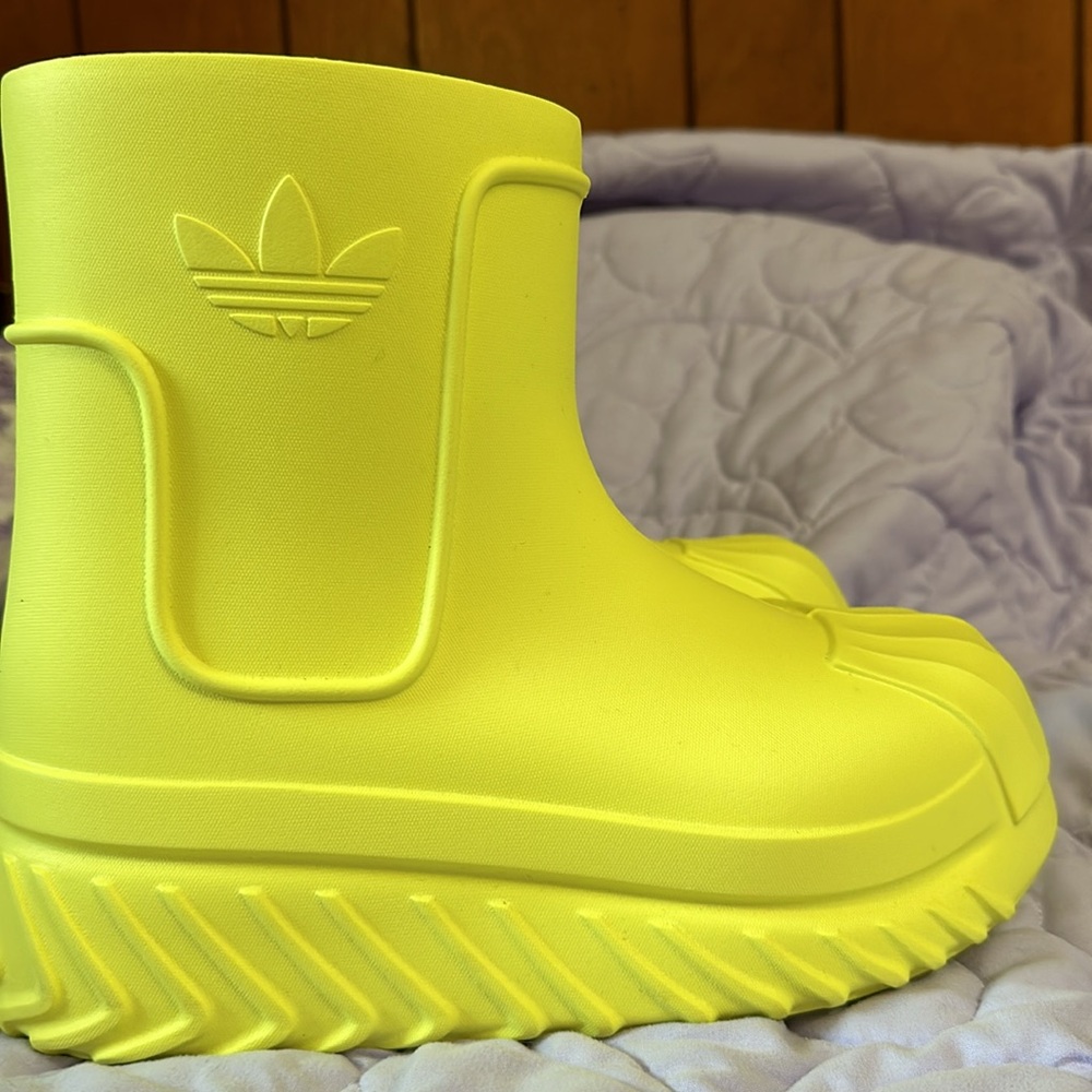 adidas Women’s Neon Yellow Winter Rain Boots
